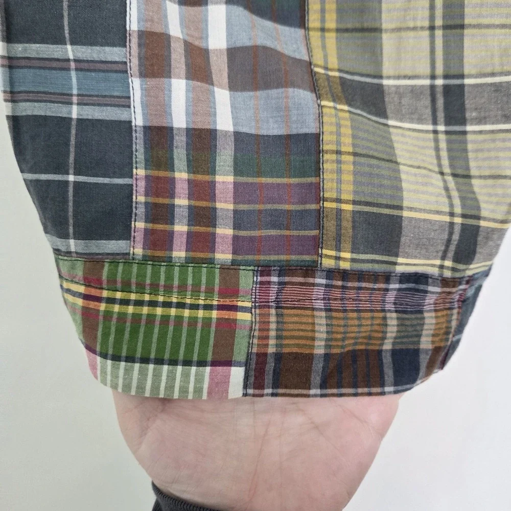 Polo Ralph Lauren Patchwork Authentic India Madras Shorts Mens 36 Cotton Preppy